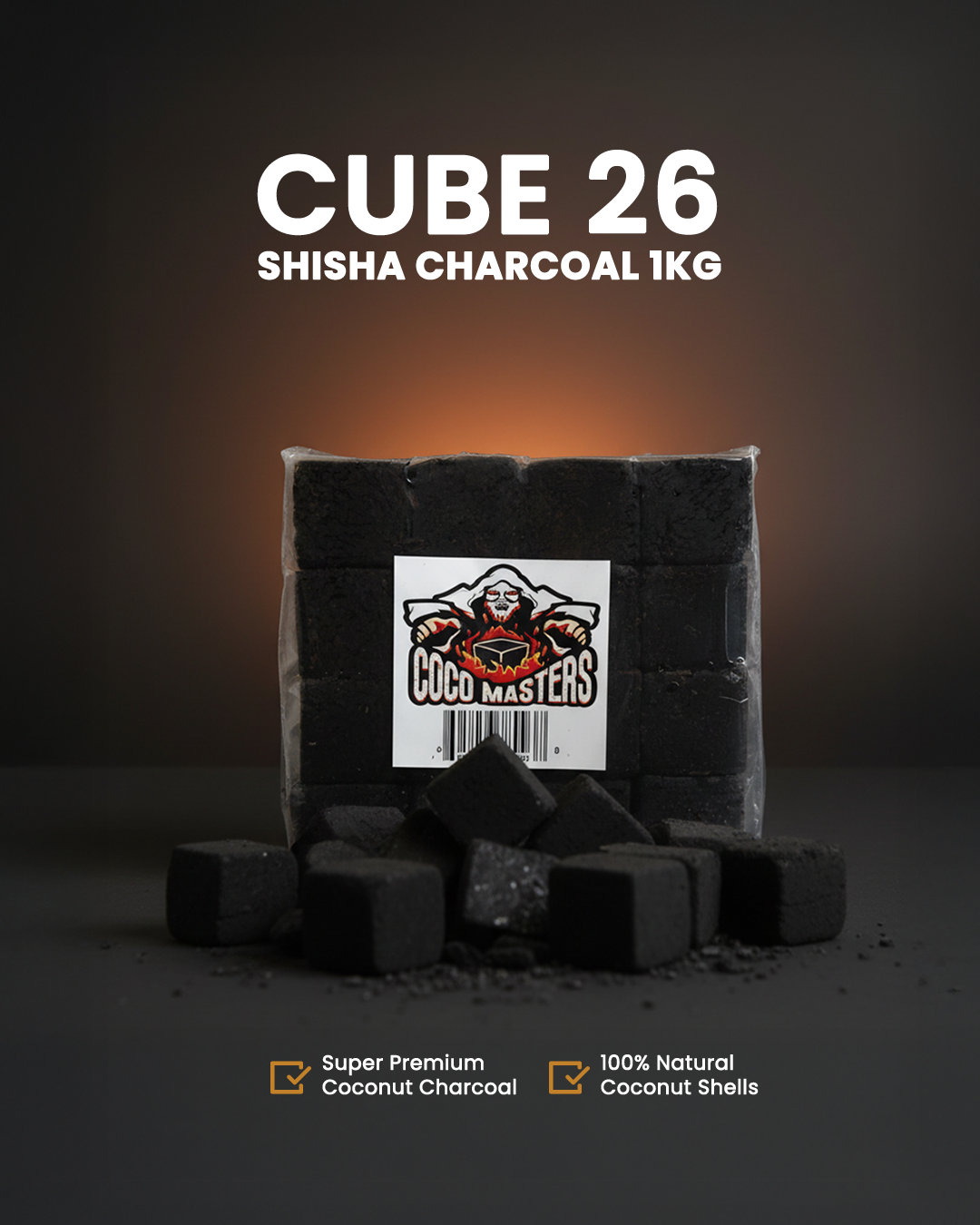 shisha charcoal lebanon cocomasters coconut 100% natural